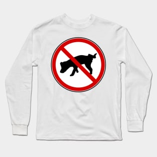 No Dog Poop Long Sleeve T-Shirt